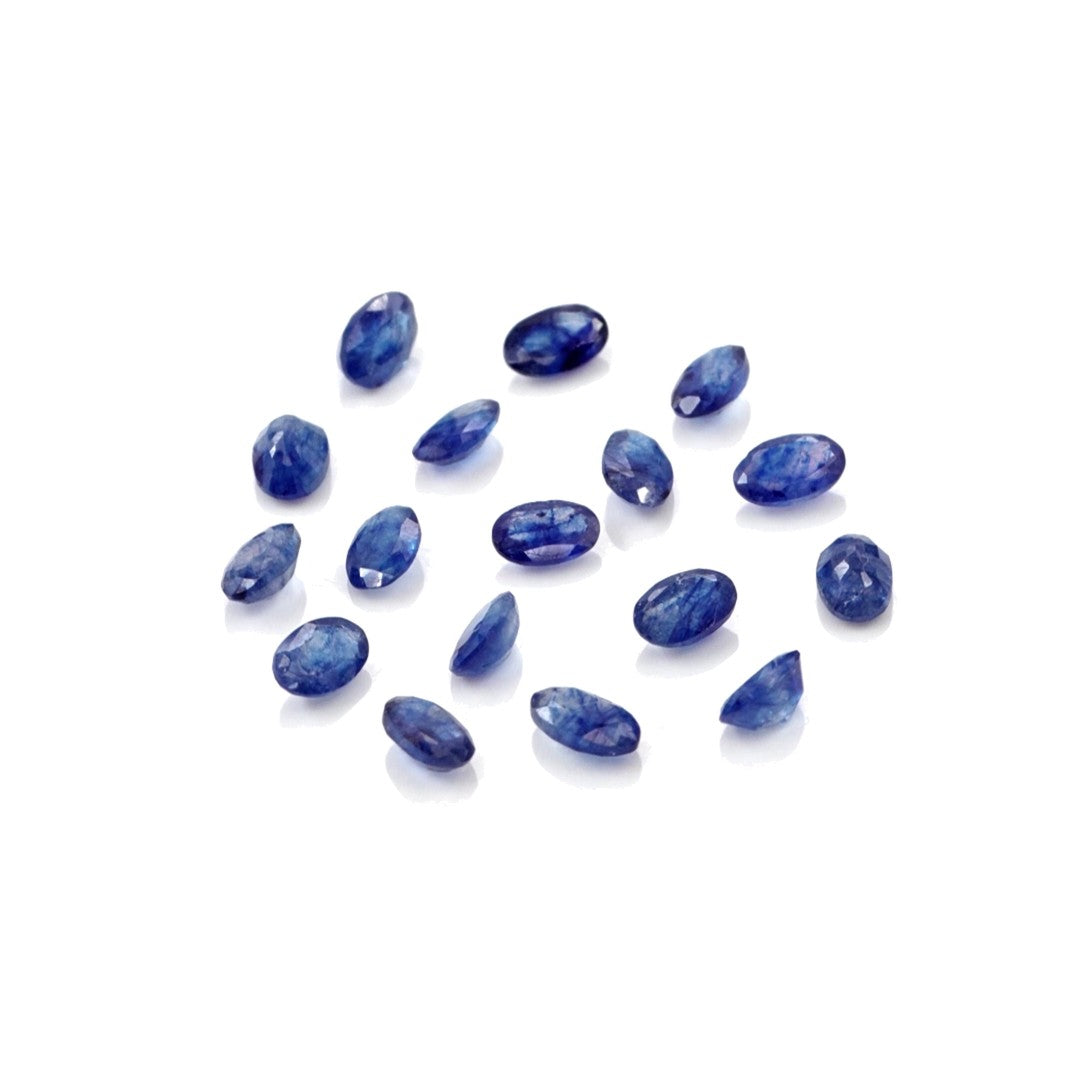Natural Bangkok Blue Sapphire Calibrated Ovals | 3x5mm & 4x6mm