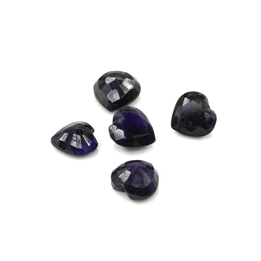 Natural Bangkok Blue Sapphire Calibrated Hearts | 5mm & 6mm