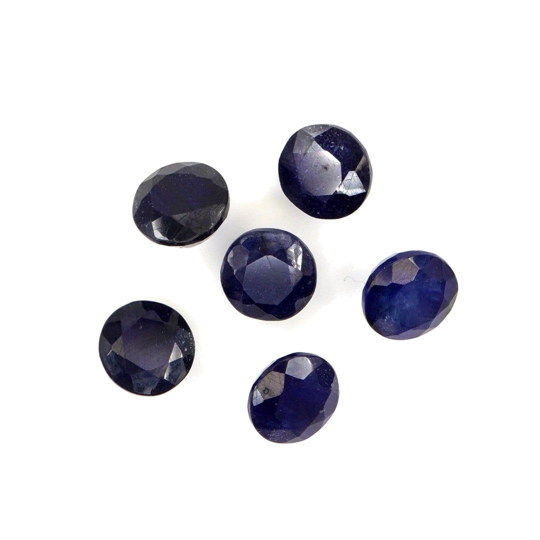 Natural Bangkok Blue Sapphire Calibrated Rounds | 9mm & 10mm