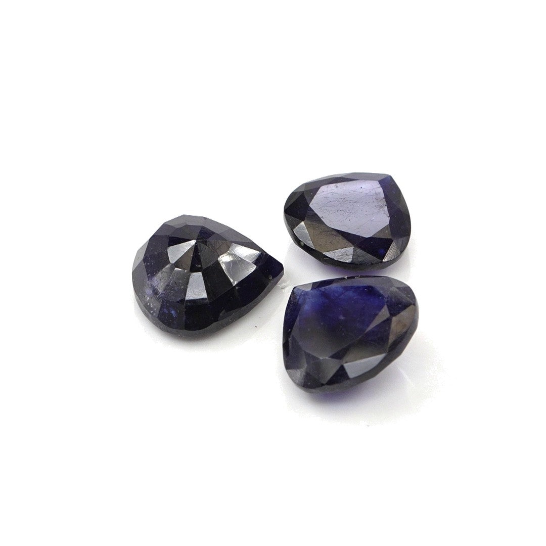 Natural Bangkok Blue Sapphire Calibrated Hearts | 9mm & 10mm