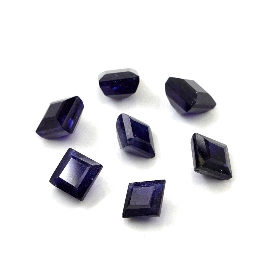 Natural Bangkok Blue Sapphire Calibrated Squares | 7mm & 8mm