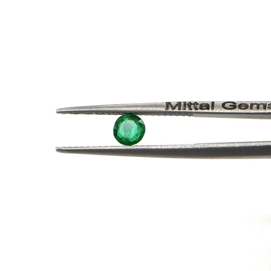 Natural Zambian Emerald Calibrated Rounds | 3mm & 3.5mm