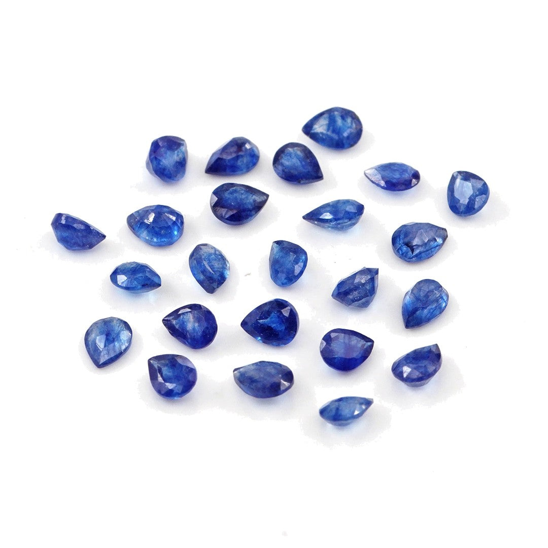 Natural Bangkok Blue Sapphire Calibrated Pears | 3x4mm & 4x5mm