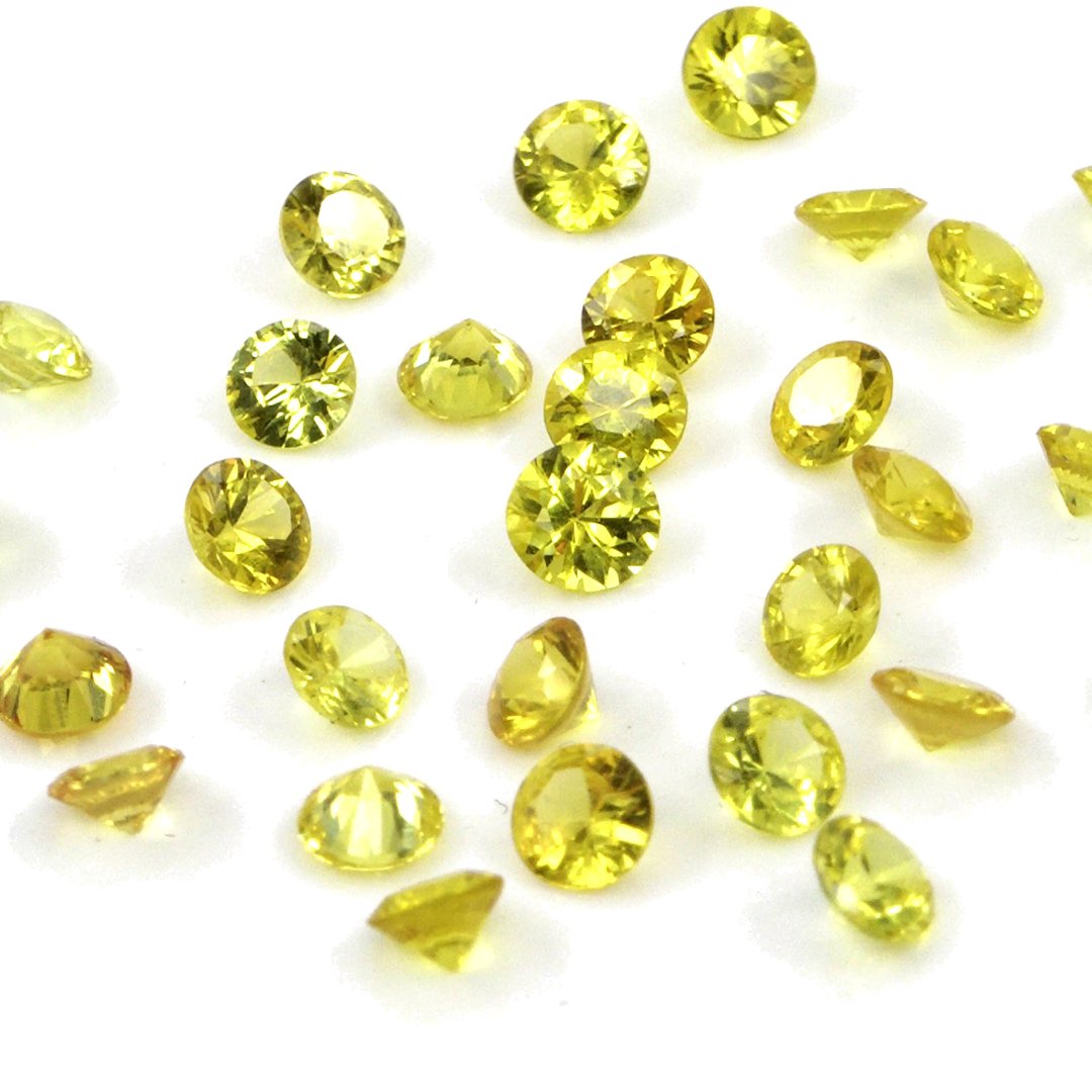 Natural Untreated Bangkok Yellow Sapphire Calibrated Rounds | 3mm & 3.5mm