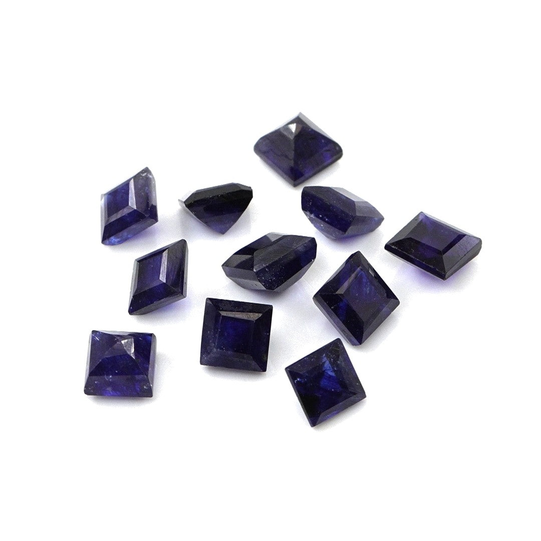 Natural Bangkok Blue Sapphire Calibrated Squares | 4mm & 4.5mm