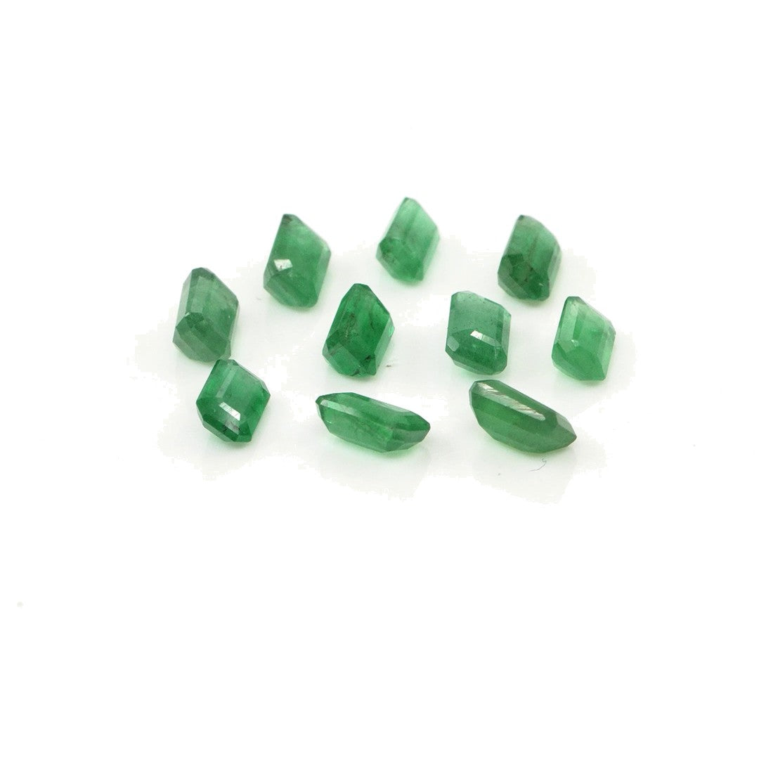 Natural Zambian Emerald Calibrated Octagons | 3x5mm & 4x6mm