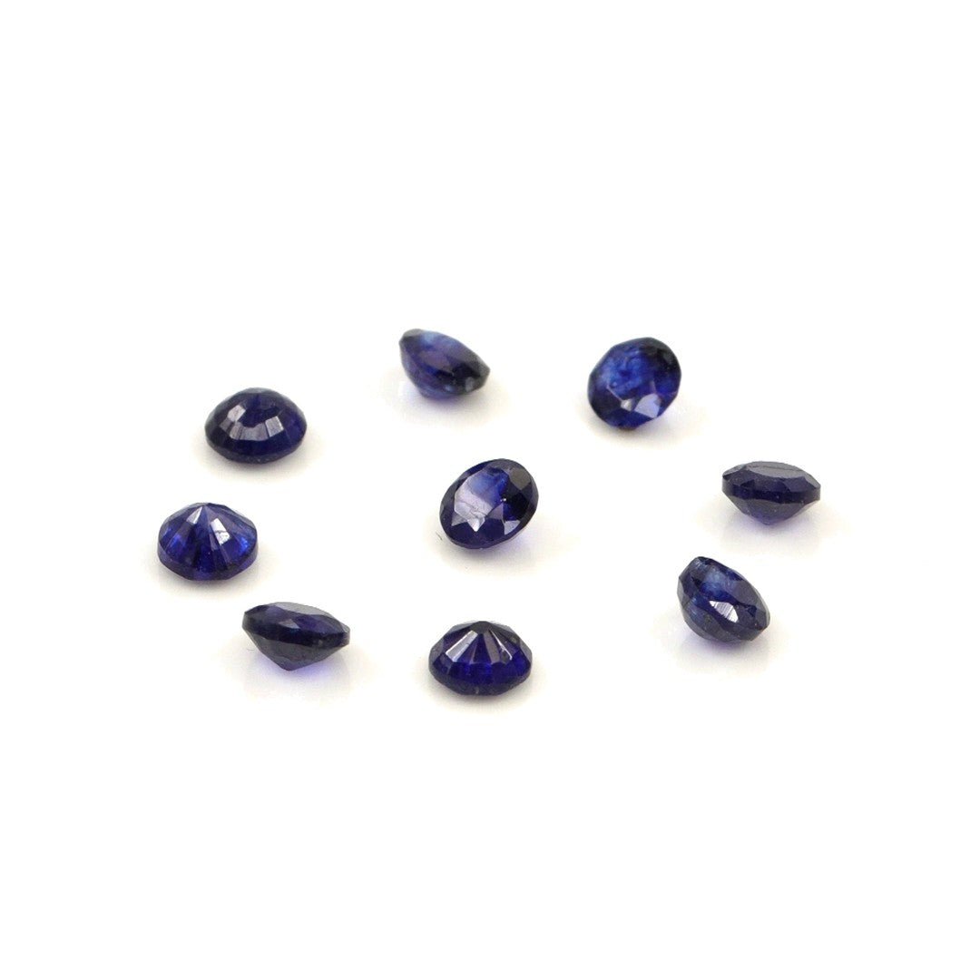 Natural Bangkok Blue Sapphire Calibrated Rounds | 3mm & 3.5mm