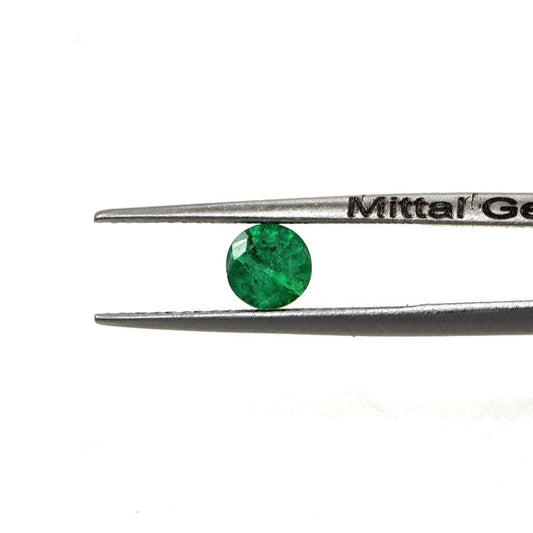 Natural Zambian Emerald Calibrated Rounds | 5mm & 6mm