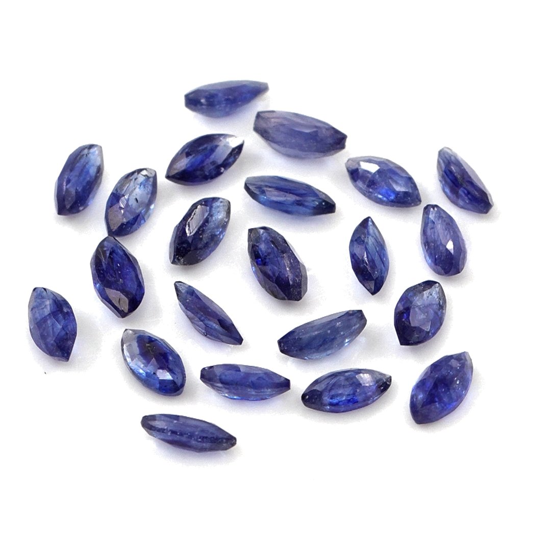 Natural Bangkok Blue Sapphire Calibrated Marquise | 2x4mm & 2.5x5mm