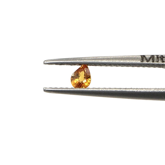 Natural Untreated Yellow Sapphire Calibrated Pears | 3x4mm & 4x5mm