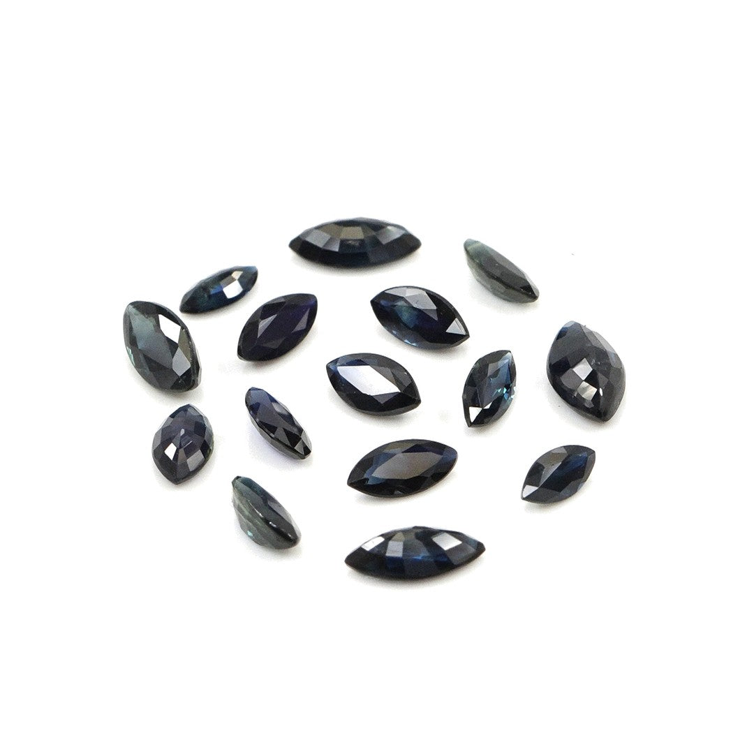 Natural Untreated Blue Sapphire Calibrated Marquise | 2.5x5mm & 3x6mm