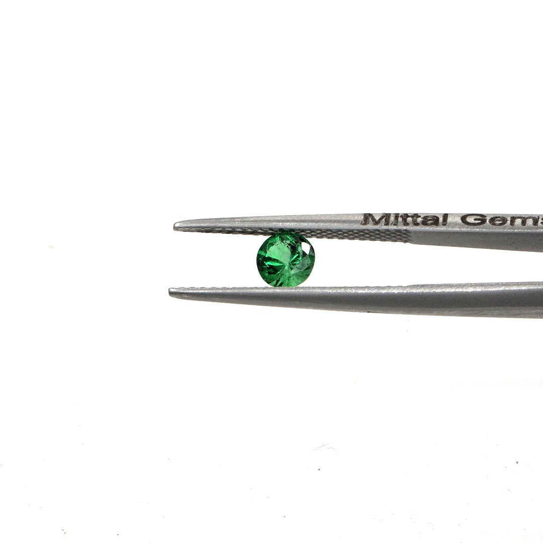 Natural Zambian Emerald Calibrated Rounds | 3mm & 3.5mm