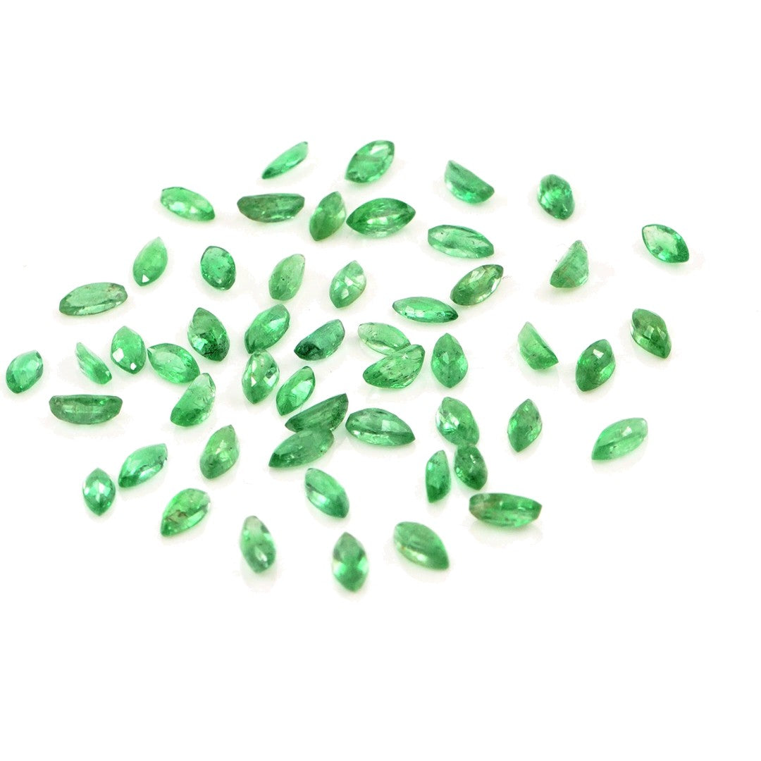 Natural Zambian Emerald Calibrated Marquise | 1.5x3mm & 2x4mm