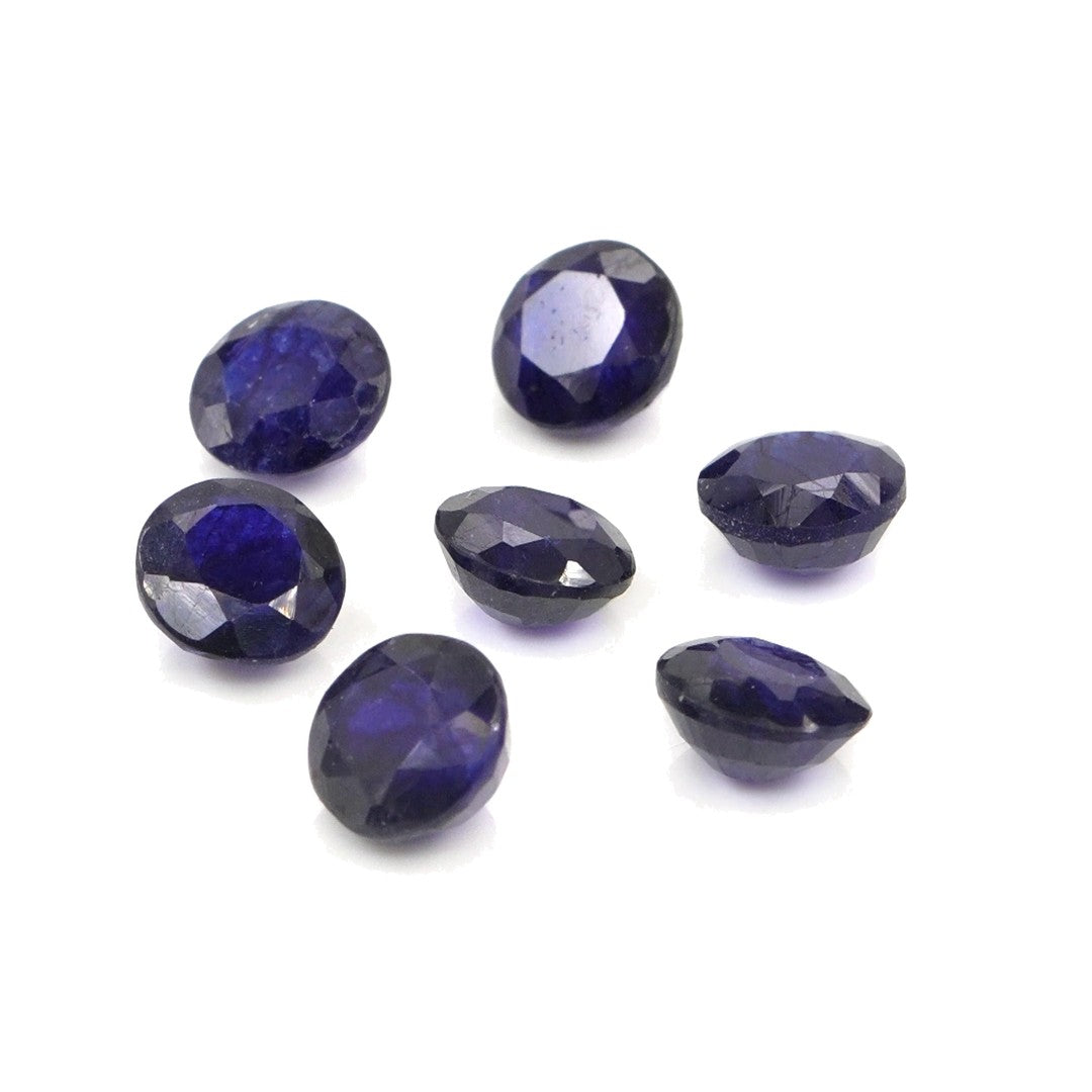 Natural Bangkok Blue Sapphire Calibrated Rounds | 5mm & 6mm