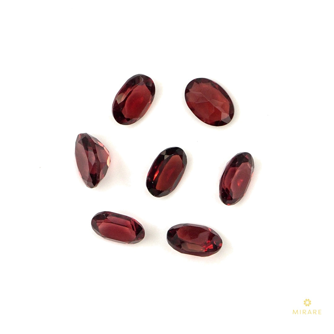 Natural Mozambique Garnet Calibrated Ovals | 5x7mm & 6x8mm