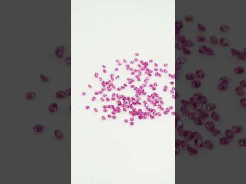 Natural Untreated Pink Sapphire Calibrated Diamond Cut Rounds | 1.25mm & 1.5mm