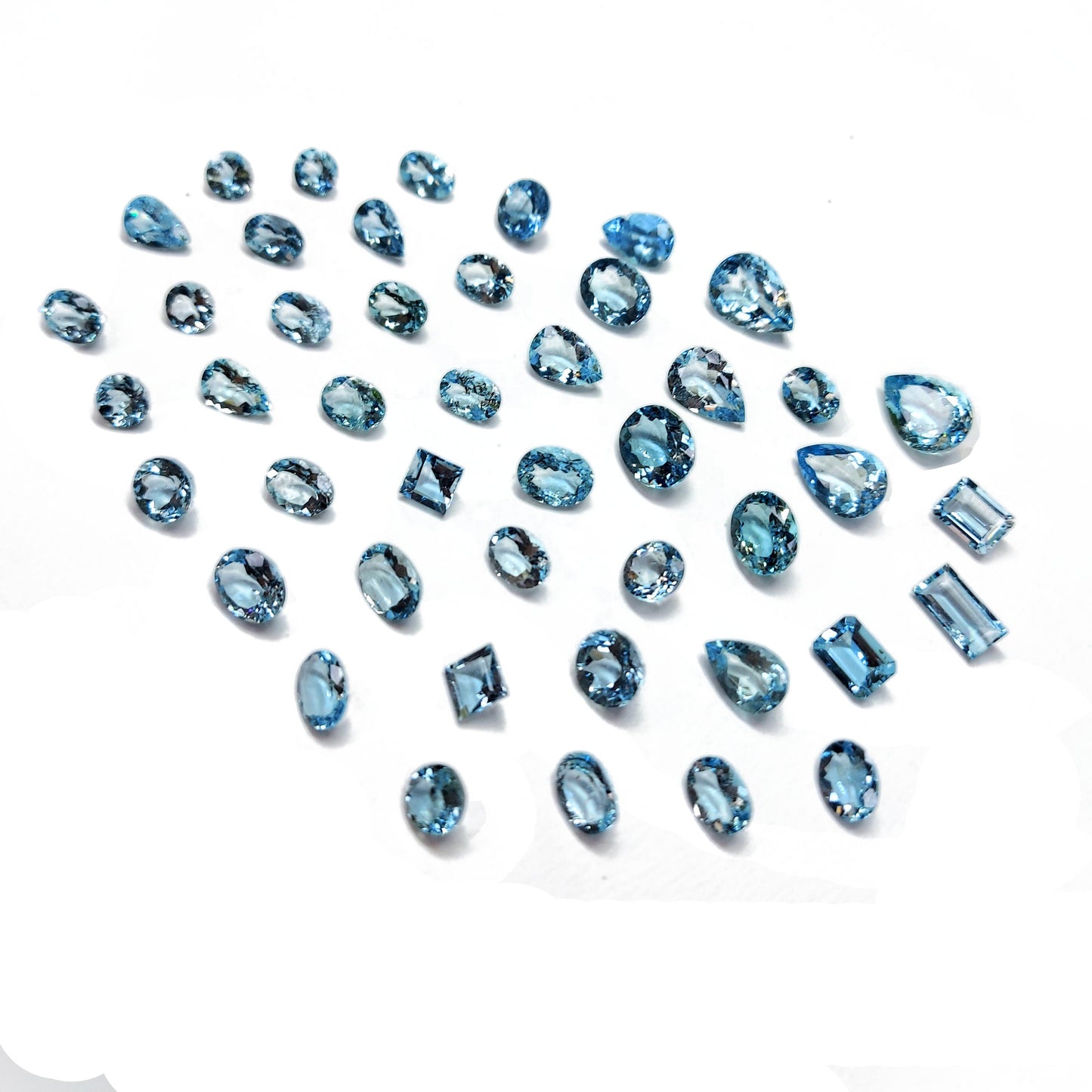 Natural Aquamarine Santa Maria Mix Shape | 2-4cts