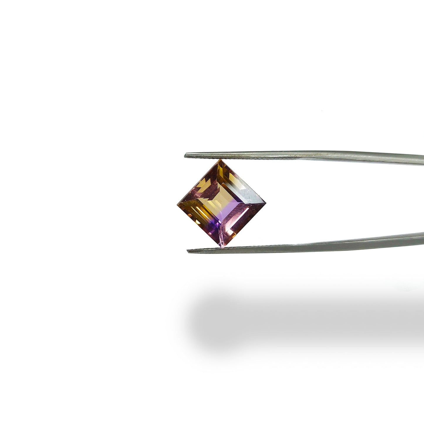 Natural Ametrine Calibrated Squares, 12mm