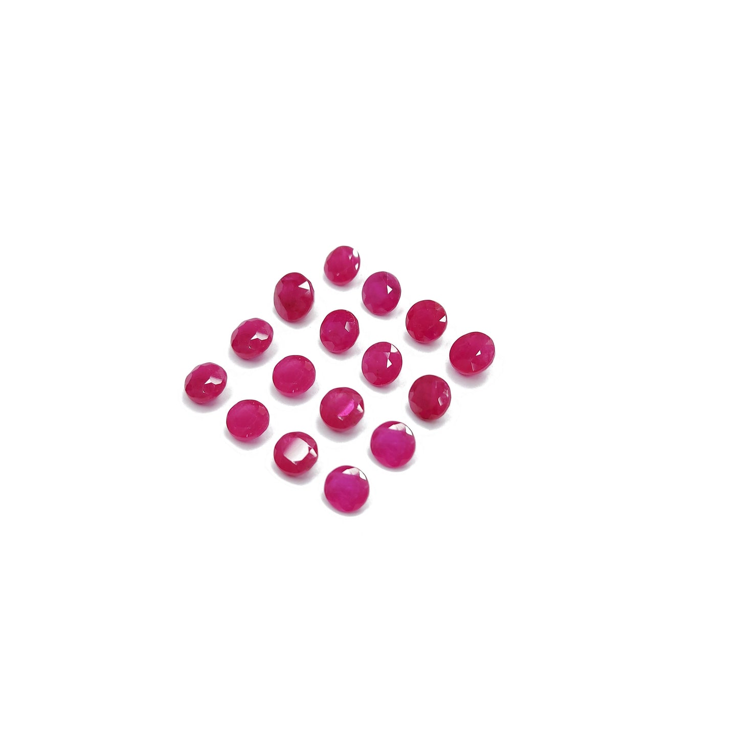 Natural African Untreated Ruby  Calibrated Rounds | 5mm & 6mm