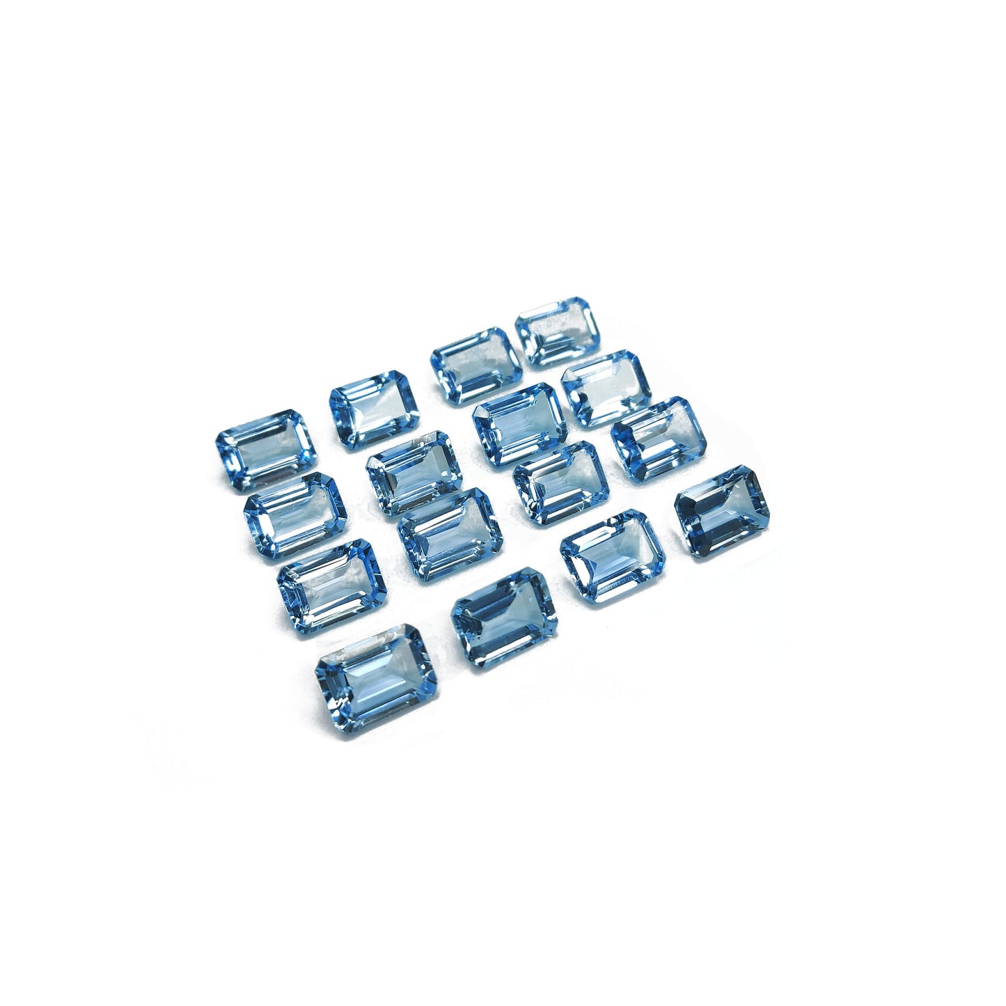 Natural Blue Topaz Calibrated Octagons