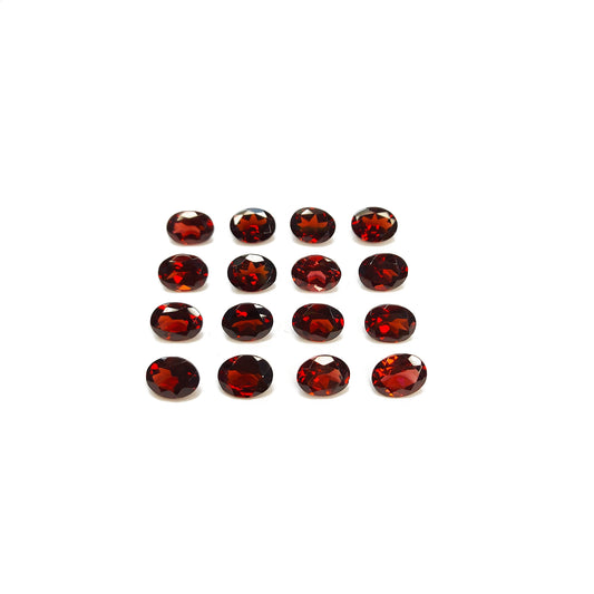 Natural Red Garnet Calibrated Ovals | Top Quality Loupe Clean