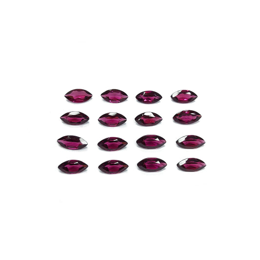 Natural Purple Garnet or Rhodolite Calibrated Marquise | Top Quality