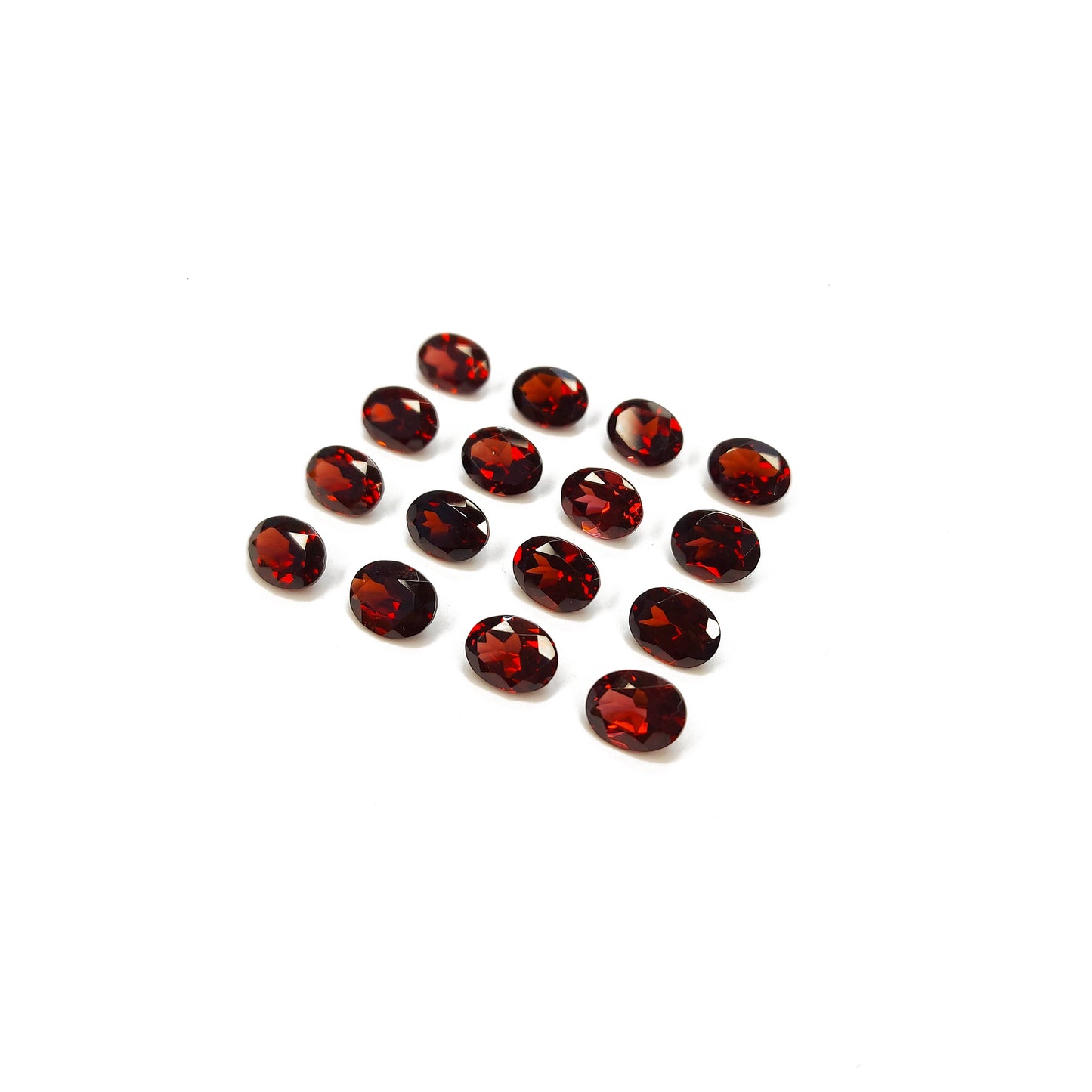 Natural Red Garnet Calibrated Ovals | Top Quality Loupe Clean