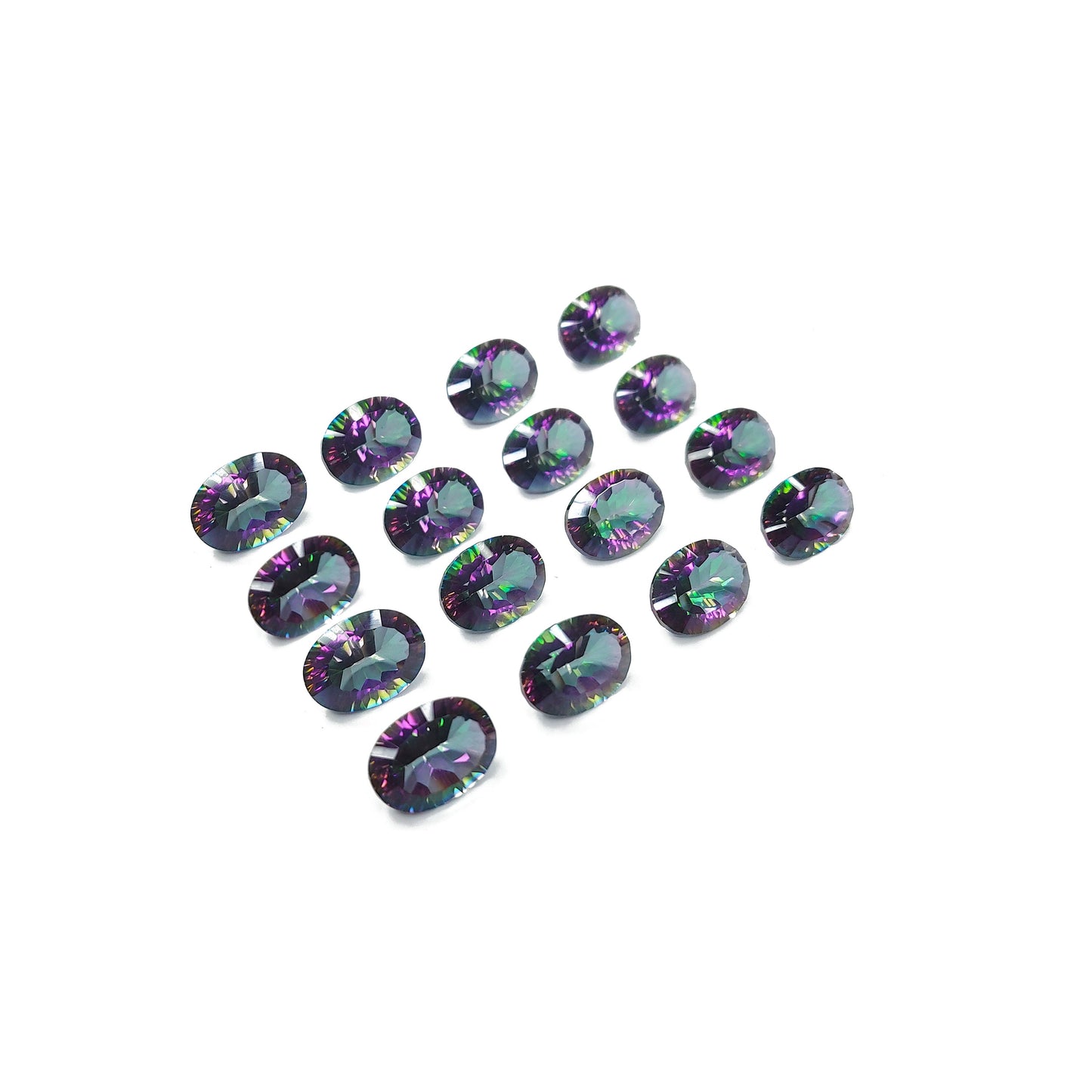 Natural Mystic Quartz Calibrated Ovals | 9x11mm & 10x14mm