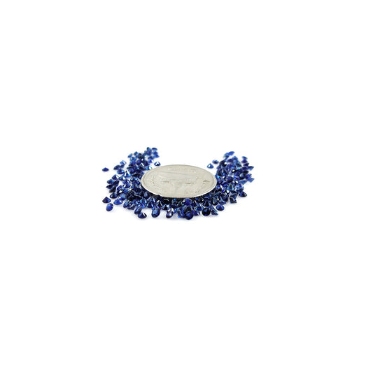 Natural  Untreated Blue Sapphire Calibrated Round | 2mm