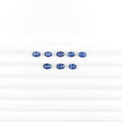 Natural Untreated Blue Sapphire Calibrated Ovals | 3x5mm & 4x6mm