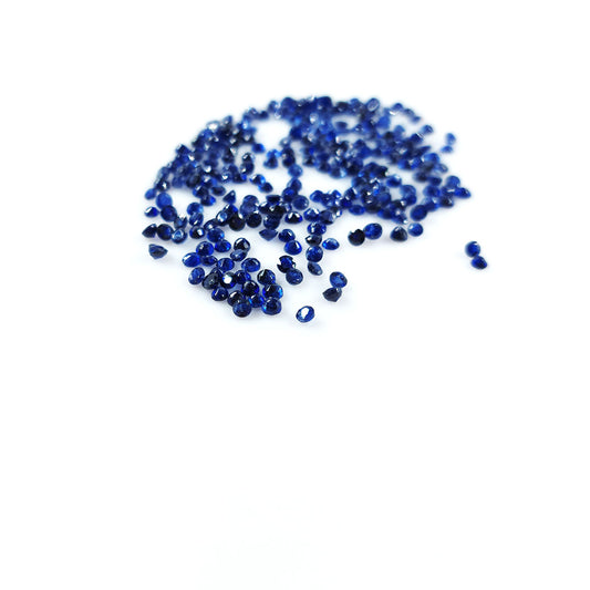 Natural  Bangkok Blue Sapphire Calibrated Rounds, 2mm
