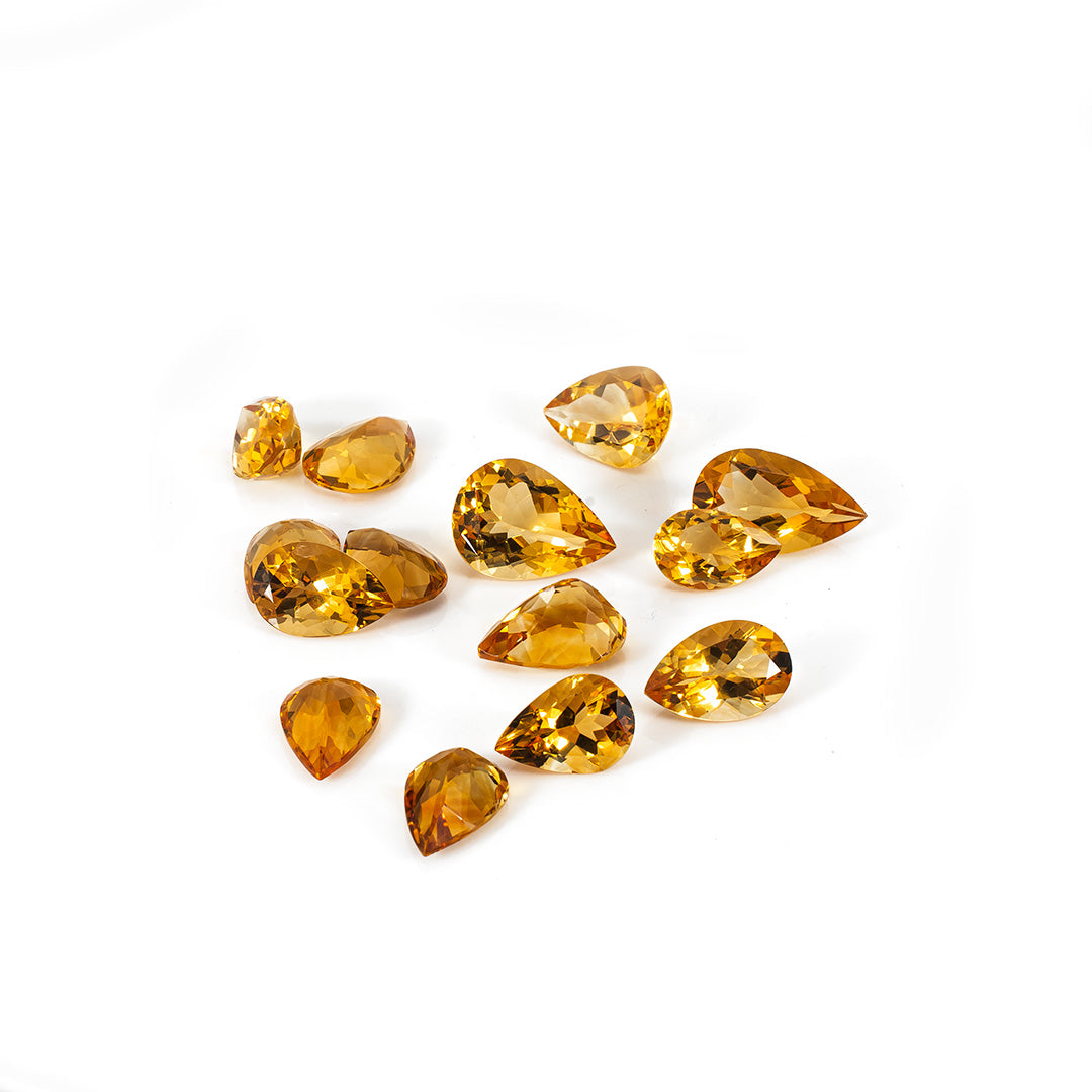 Natural Citrine Calibrated Pears | 11x14mm & 12x16mm