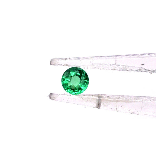 Natural Zambian Emerald Calibrated Round | 3mm & 3.5mm