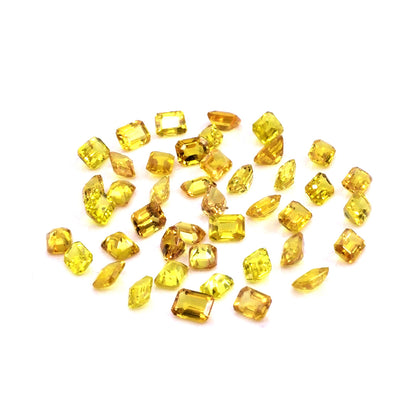 Natural Untreated Yellow Sapphire Calibrated Octagons | 3x4mm & 4x5mm