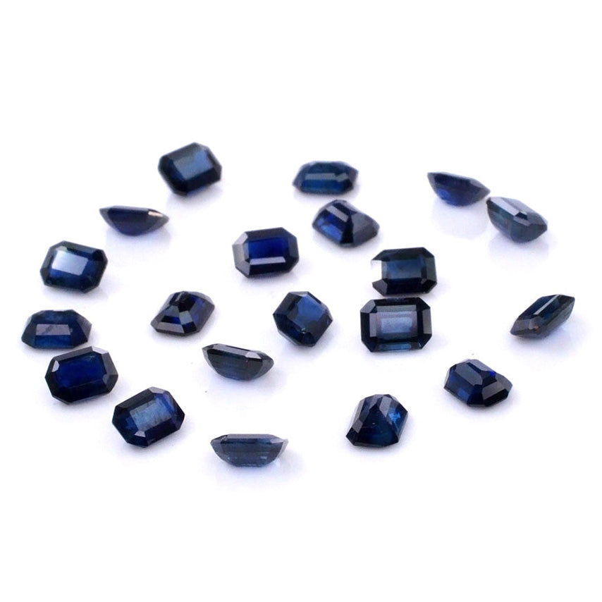 Natural Untreated Blue Sapphire Calibrated Octagons | 3x4mm & 4x5mm