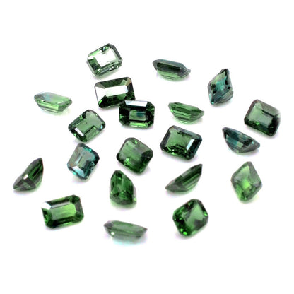 Natural Untreated Teal Sapphire Calibrated Octagons | 3x4mm & 4x5mm