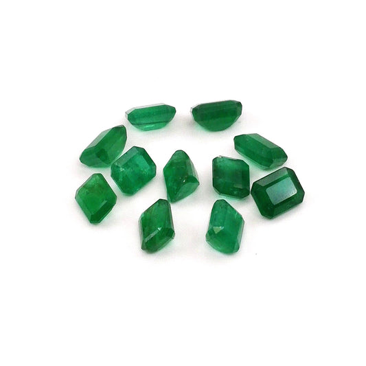 Natural Zambian Emerald Calibrated Octagons | 5x7mm & 6x8mm