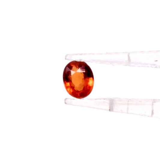 Natural Untreated Orange Sapphire Calibrated Ovals | 3x4mm & 4x5mm