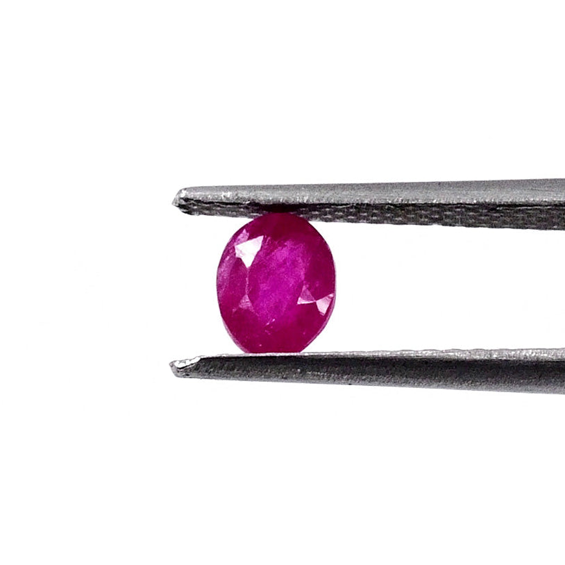 Natural African Untreated Ruby Calibrated Ovals | 3x4mm & 4x5mm