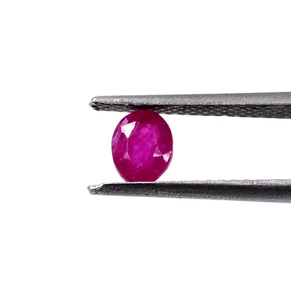 Natural African Untreated Ruby Calibrated Ovals | 3x4mm & 4x5mm