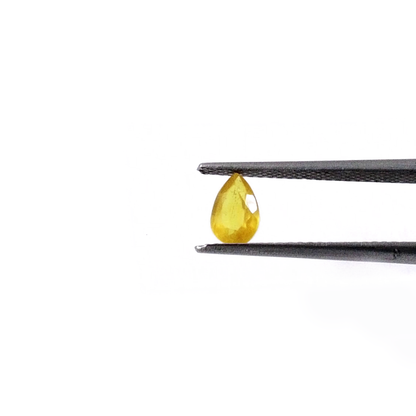 Natural Bangkok Calibrated Yellow Sapphire Pears | 5x7mm & 6x8mm