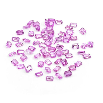 Natural Untreated Pink Sapphire Calibrated Octagons | 3x4mm & 4x5mm
