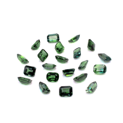 Natural Untreated Teal Sapphire Calibrated Octagons | 3x4mm & 4x5mm
