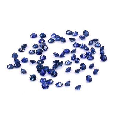 Natural Untreated Blue Sapphire Calibrated Rounds | 1mm & 1.5mm