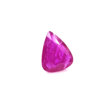 Natural Mozambique Untreated Ruby Pear 2cts