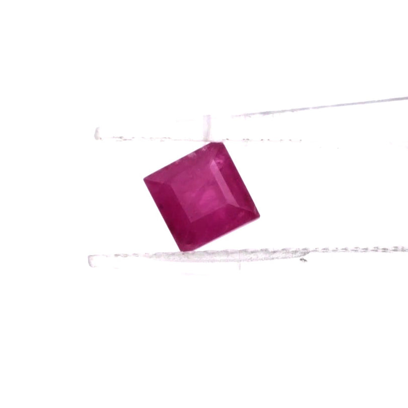 Natural African Untreated Calibrated Ruby Square | 5mm & 6mm