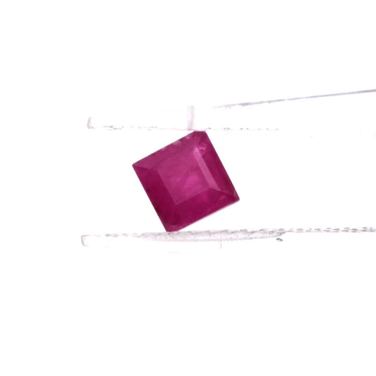 Natural African Untreated Calibrated Ruby Square | 5mm & 6mm