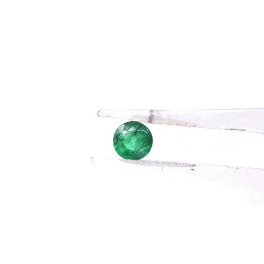 Natural Zambian Emerald Calibrated Round | 4mm & 4.5mm