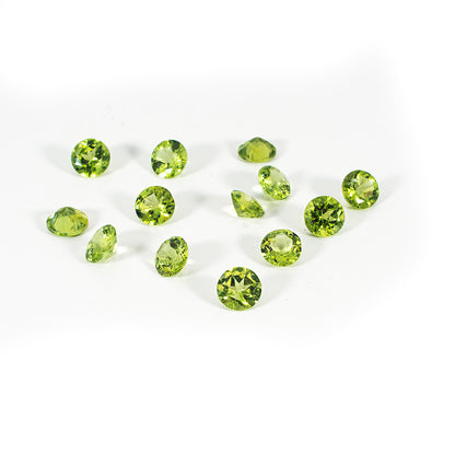 Natural Peridot Calibrated Rounds | 7mm & 8mm