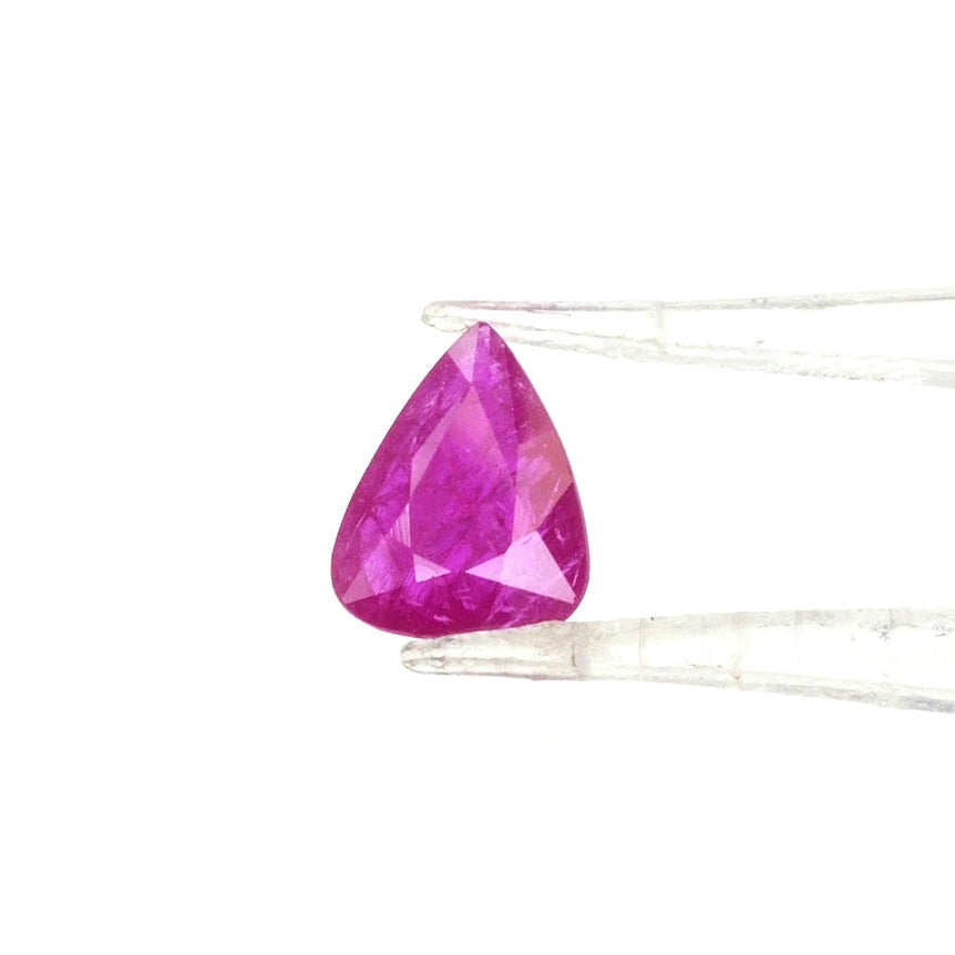 Natural Mozambique Untreated Ruby Pear 2cts